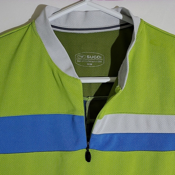 Sugoi Women's Metro Jersey, Lime Green, Sky Blue and Greyish White - Sz Medium - Picture 5 of 15